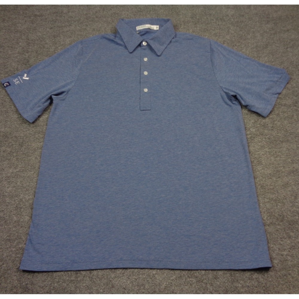 Criquet Performance Sport Players Polo Shirt Mens L Blue Golf Tennis